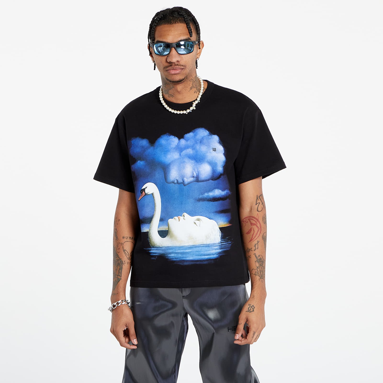 Pólók MISBHV La Donna Del Lago T-Shirt UNISEX Black