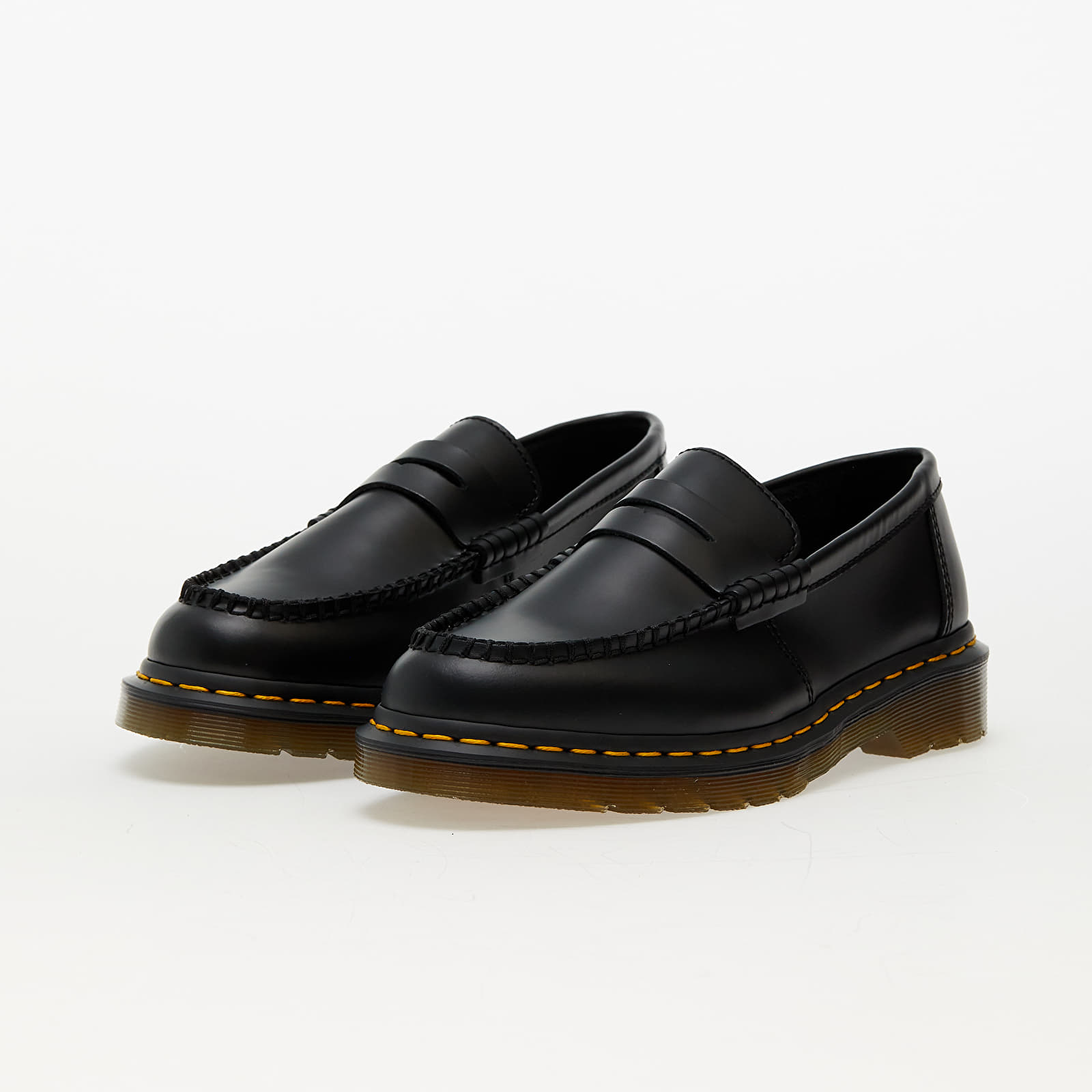 Männer Dr. Martens Penton Smooth Leather Loafers Black Smooth