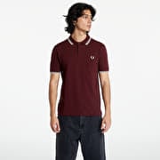 FRED PERRY Twin Tipped Fred Perry Shirt Oxblood