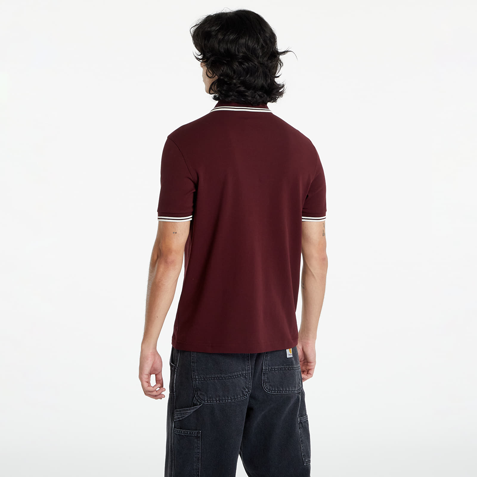 Tricouri  FRED PERRY Twin Tipped Fred Perry Shirt Oxblood