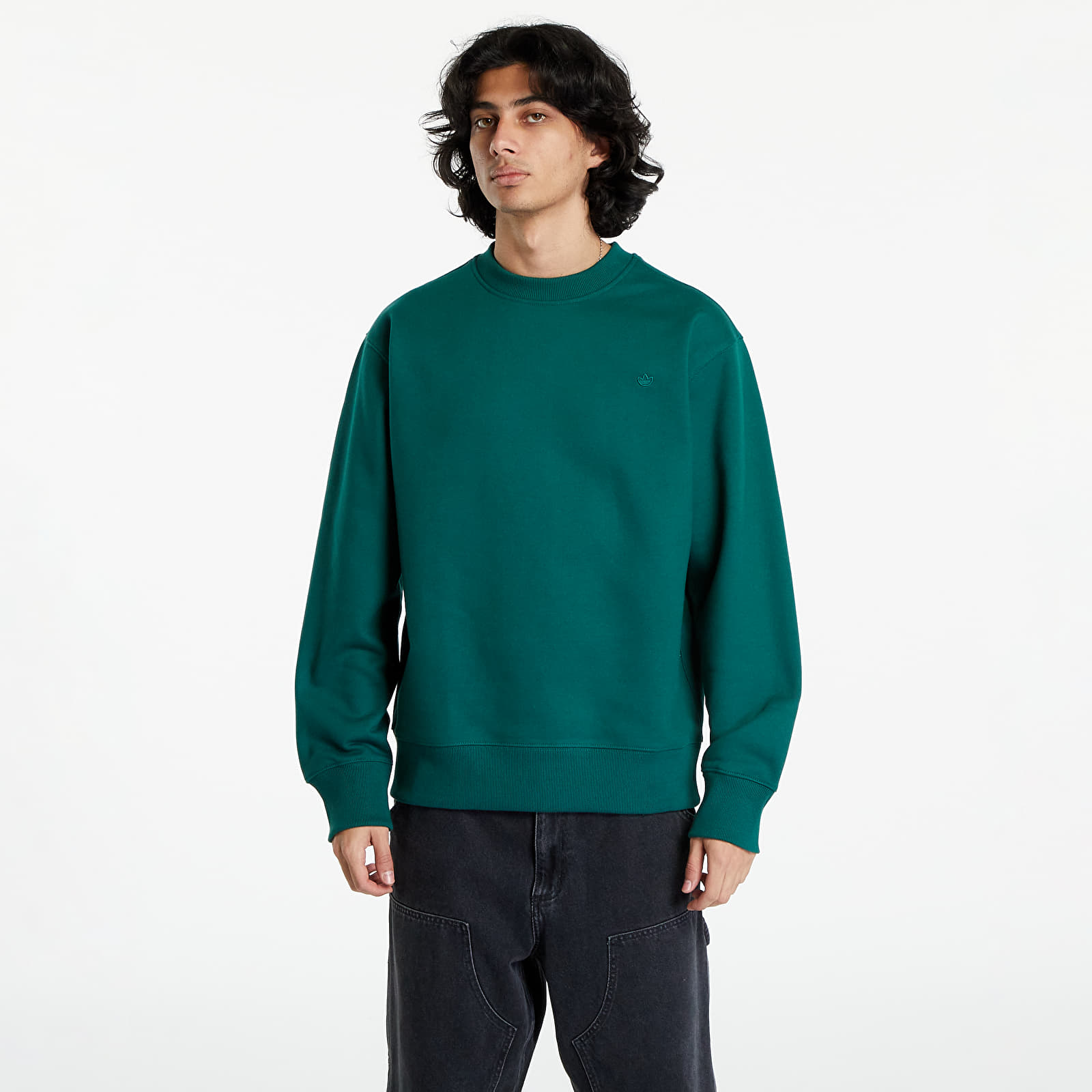 Bluzy adidas Originals Adicolor Contempo Crewneck Collegiate Green