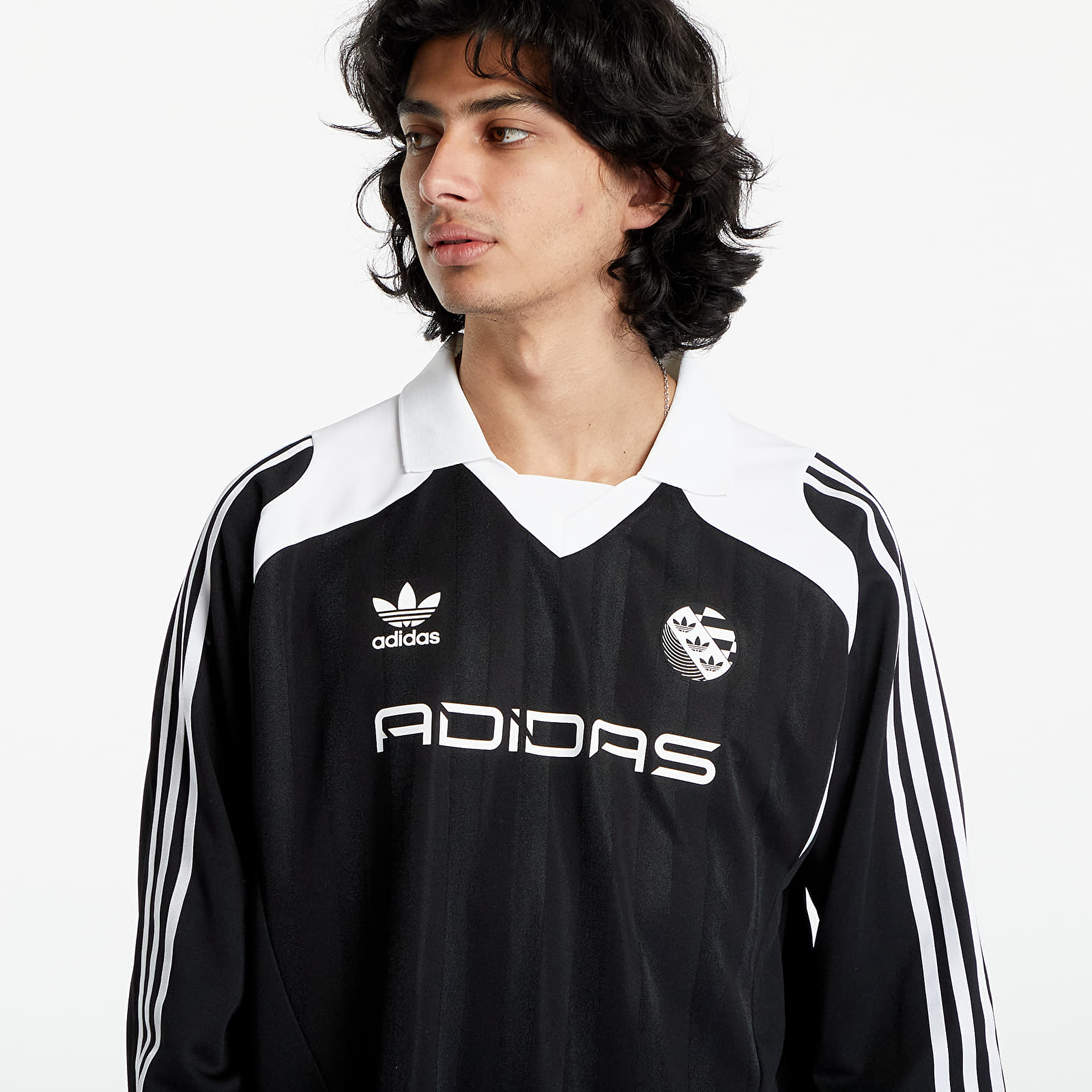 Trička adidas Dres Oversized Long Sleeve Tee Black