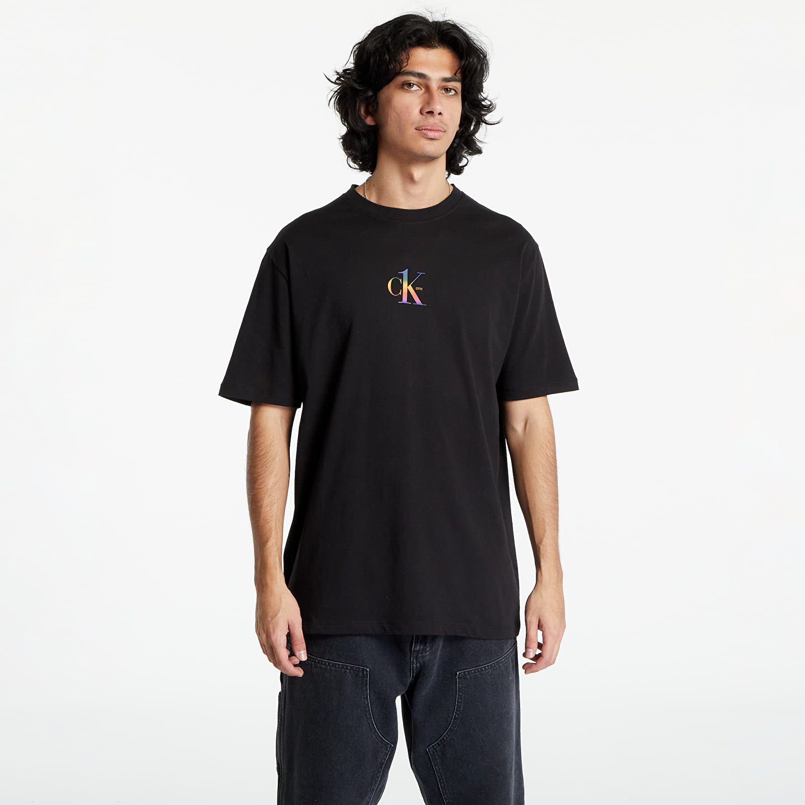 T-Shirts Calvin Klein Pride UNISEX Beach T-Shirt Black