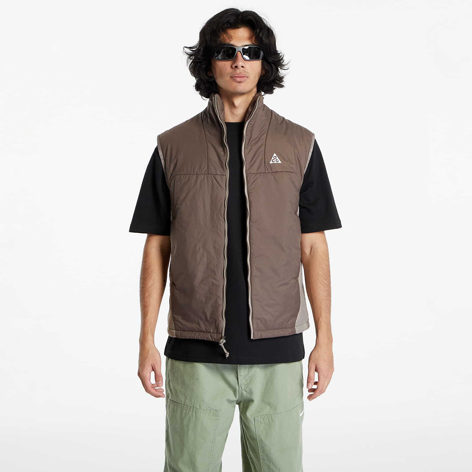 Nike - acg therma-fit adv "rope de dope" full-zip vest unisex ironstone/ moon fossil/ summit white