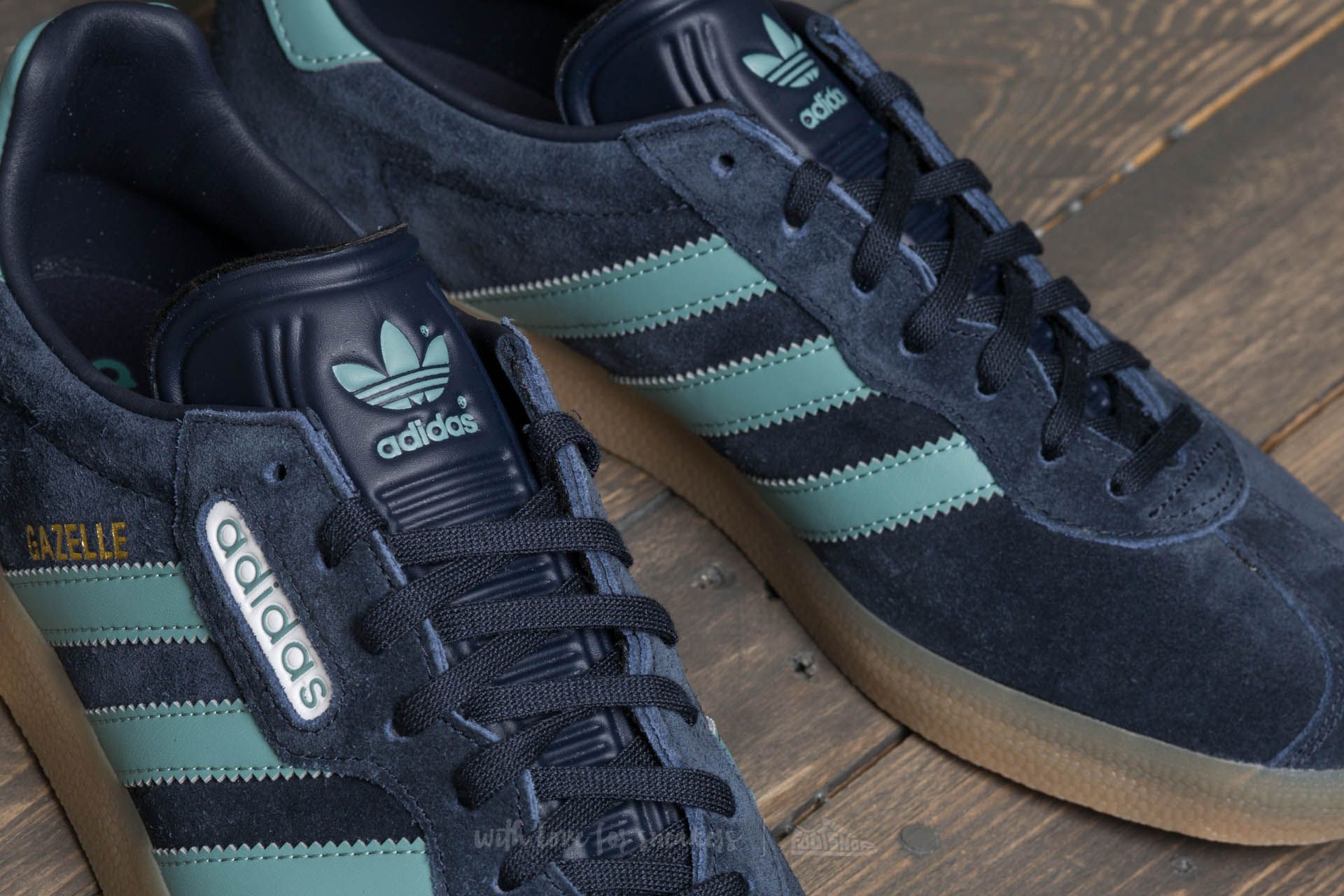 Men s shoes adidas Gazelle Super Night Navy Vapour Steel Gold Metalic Footshop