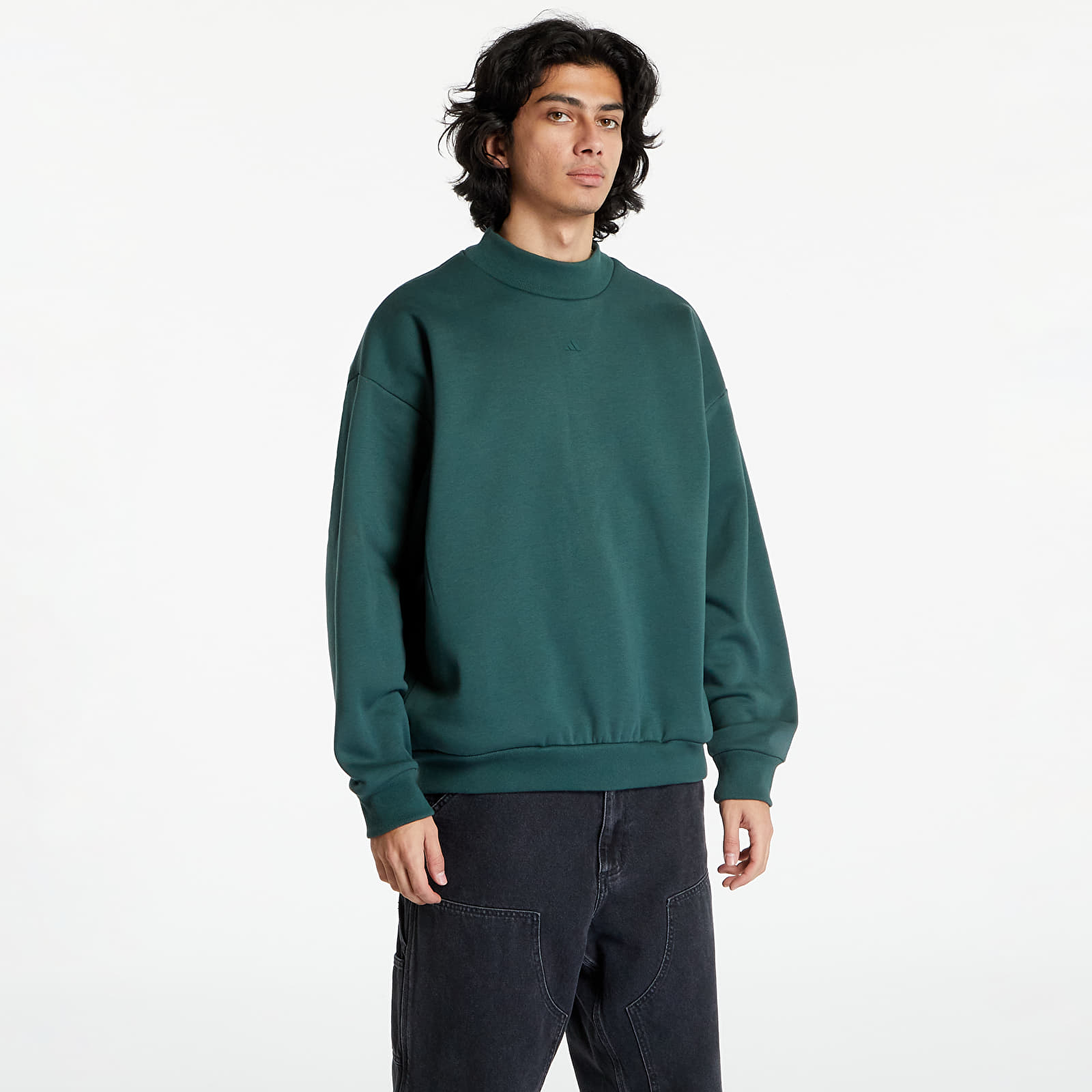 Hoodies and sweatshirts adidas Basketball Crewneck Sweatshirt UNISEX Mineral Green