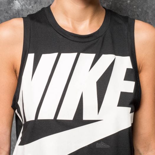 Tank Tops Nike Sportswear Essential Crop Tank Black White Footshop