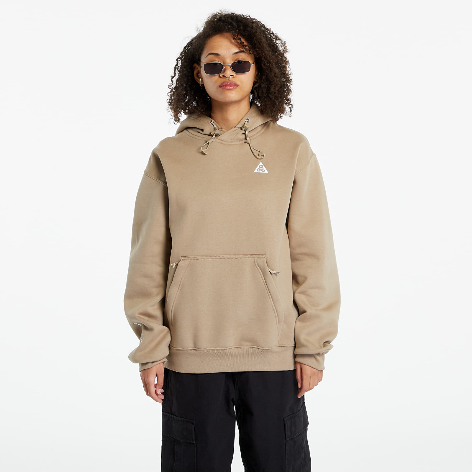 Hanorace Nike ACG Therma-FIT Fleece Pullover Hoodie UNISEX Khaki/ Summit White/ Summit White
