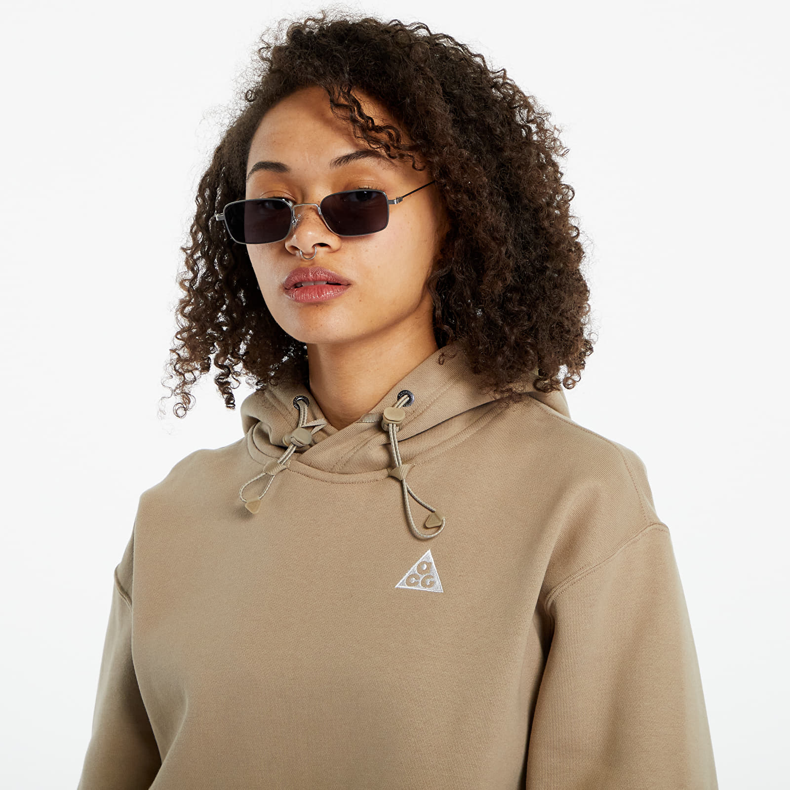 Hanorace Nike ACG Therma-FIT Fleece Pullover Hoodie UNISEX Khaki/ Summit White/ Summit White