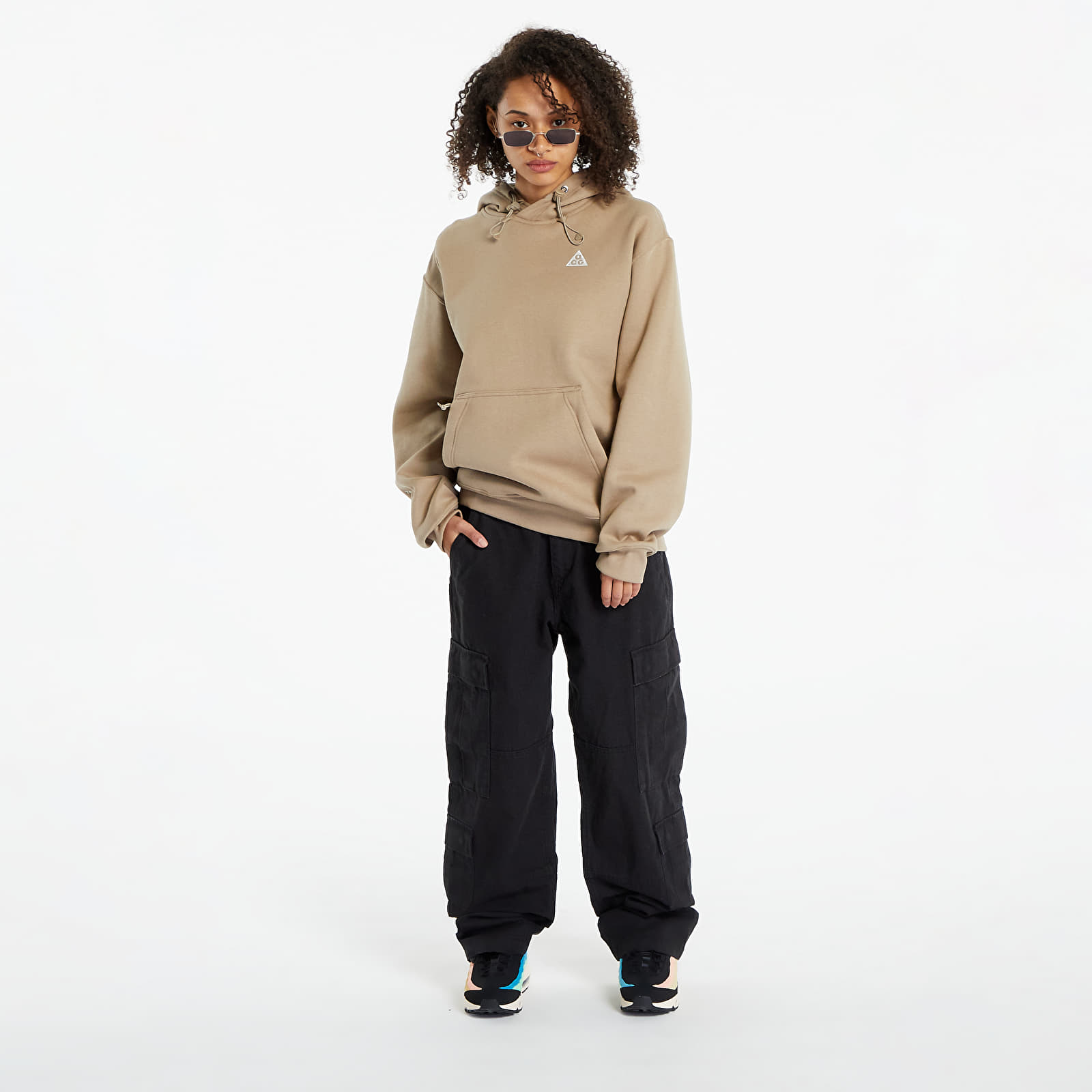 Hanorace Nike ACG Therma-FIT Fleece Pullover Hoodie UNISEX Khaki/ Summit White/ Summit White