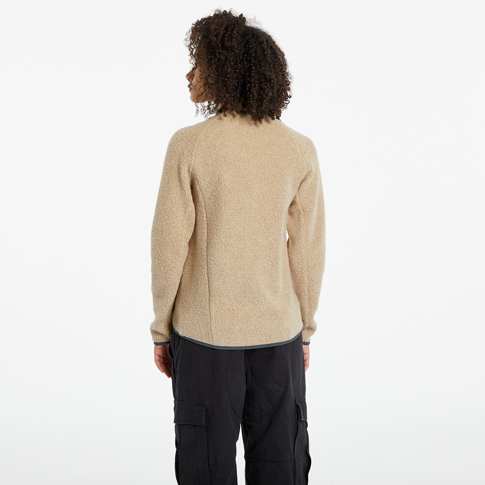 Bundy Lundhags Flok Pile Wool Fleece Jacket Sand