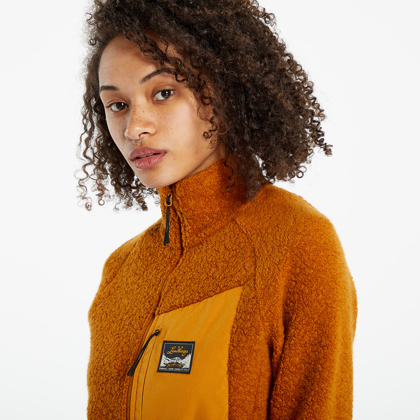 Jackets Lundhags Flok Pile Wool Fleece Jacket Dark Gold