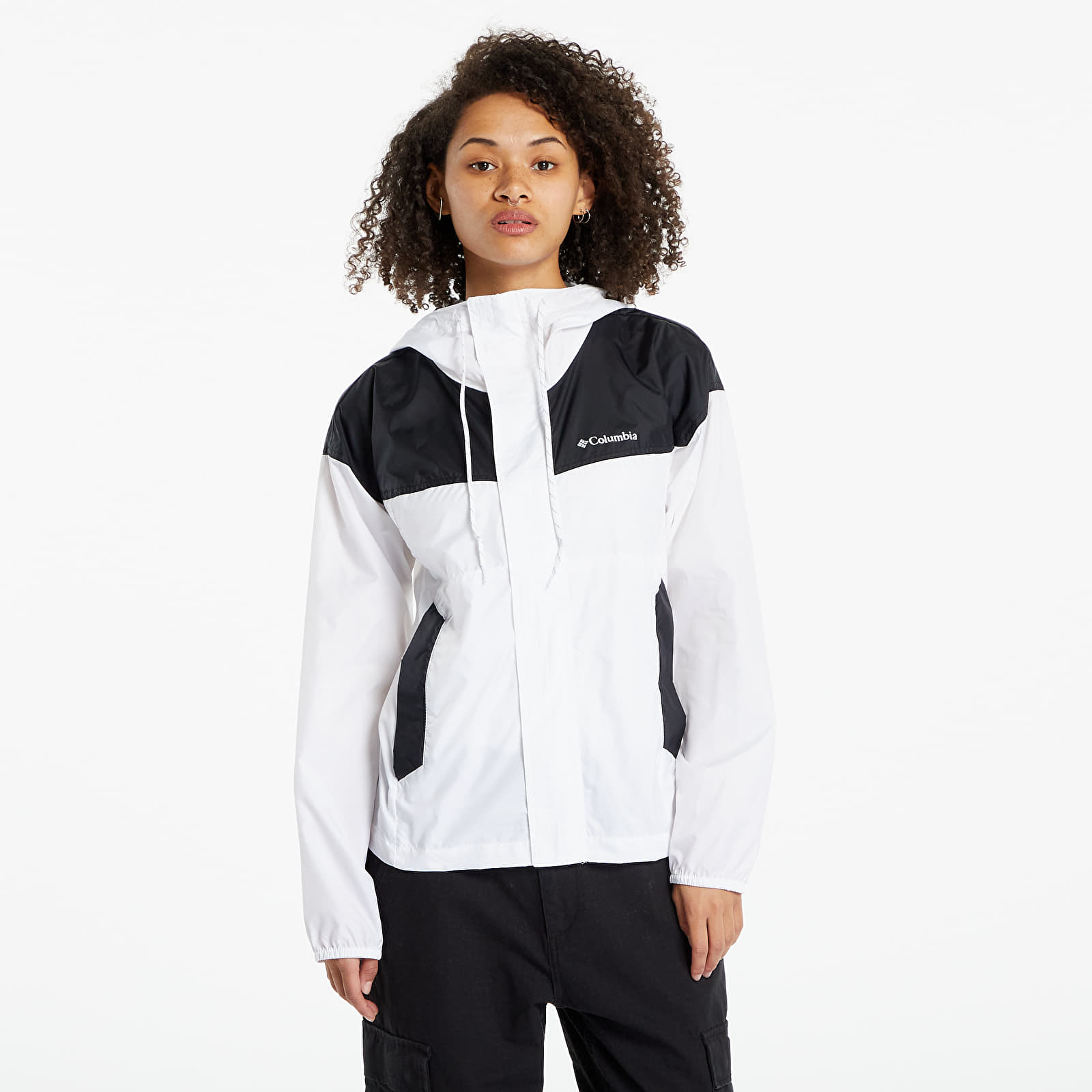 White sales columbia windbreaker