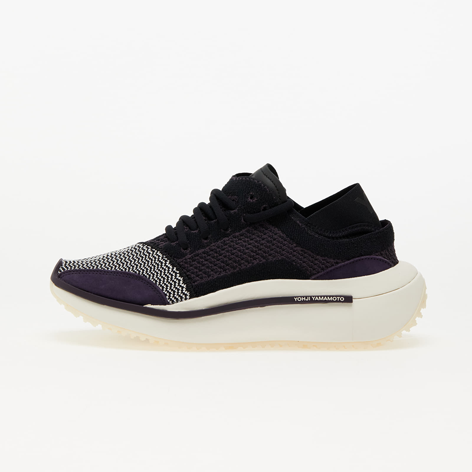 Men's shoes Y-3 Qisan Knit Black/ Nobprp/ Owhite