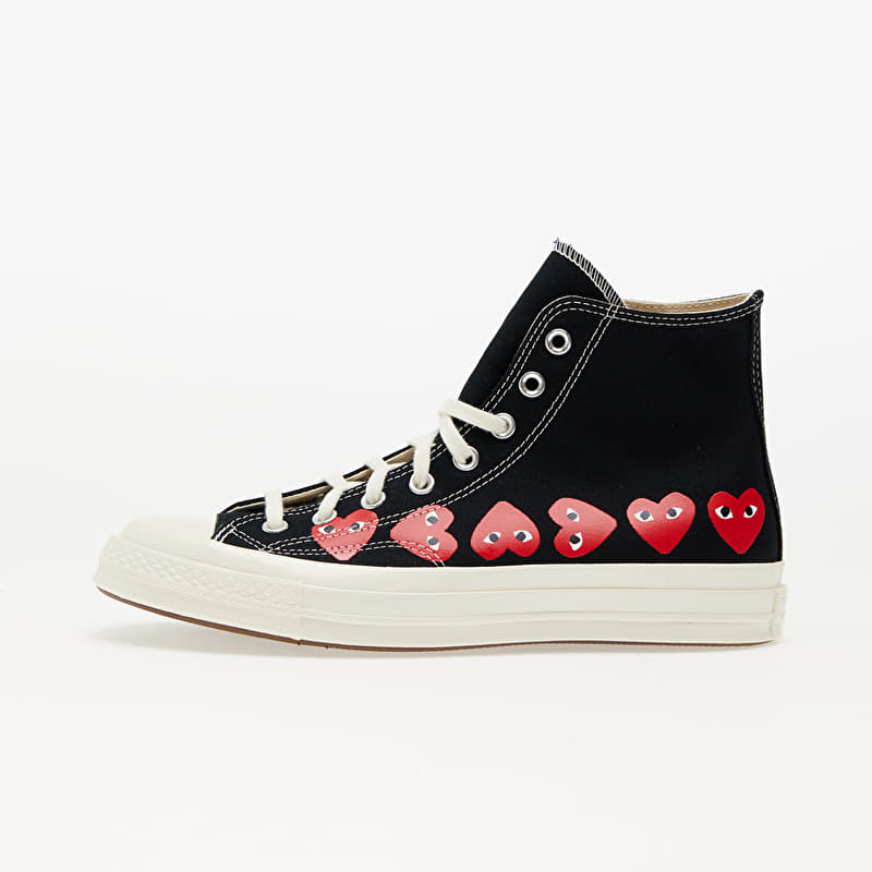 Heart  Converse x Comme des Garçons PLAY Chuck 70 Hi Multi Heart Black