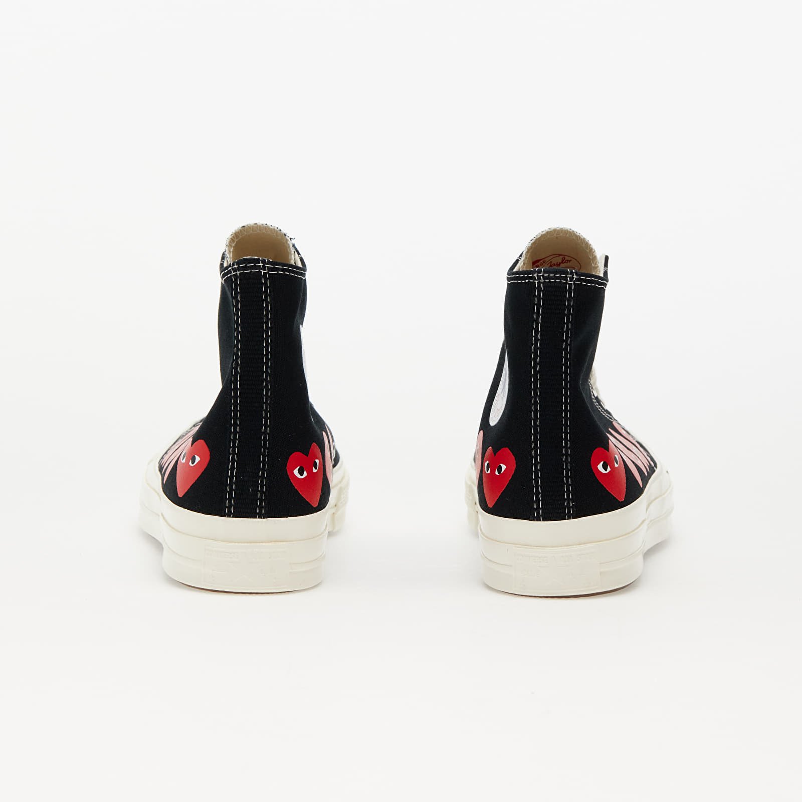 Чоловіче взуття Converse x Comme des Garçons PLAY Chuck 70 Hi Multi Heart Black/ Hi Risk Red/ Egret