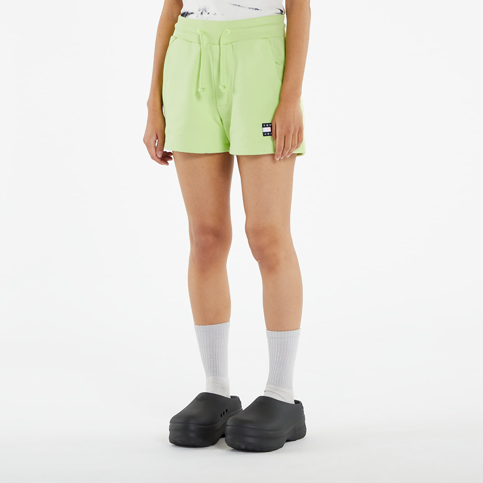Shorts Tommy Jeans Badge Sweatshort Faded Lime