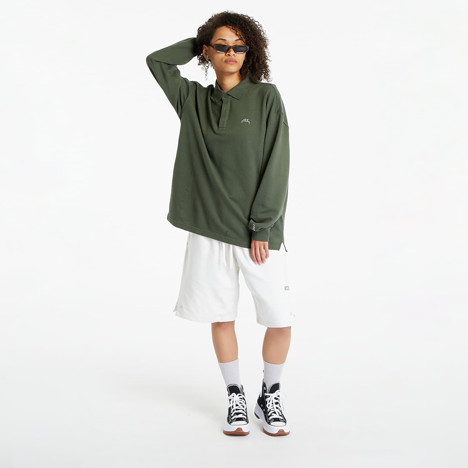 T-shirts Converse x A-COLD-WALL* UNISEX Long Sleeve Polo Dark Pine Green