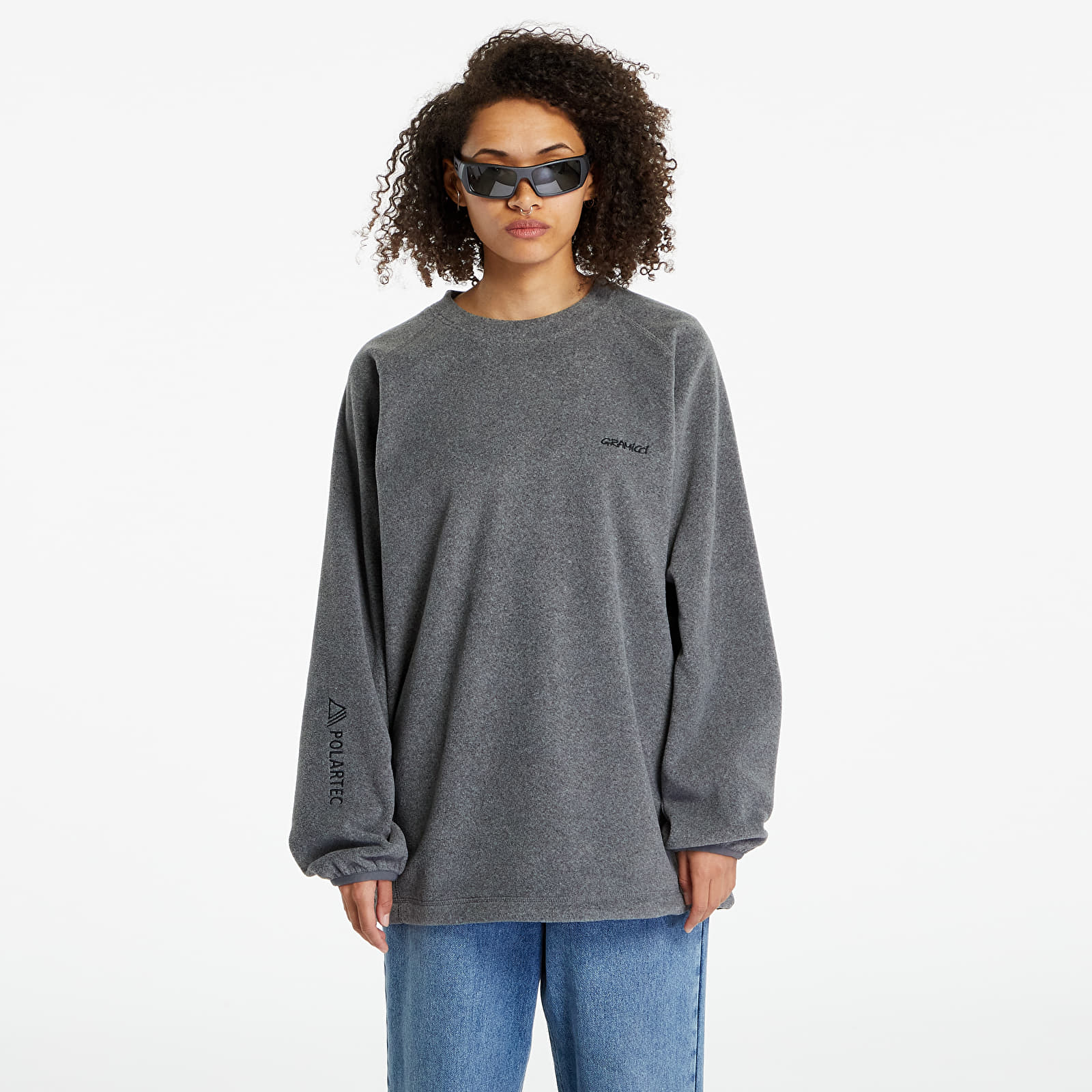 Hoodies and sweatshirts  Gramicci Polartec® Crew UNISEX Heather Grey