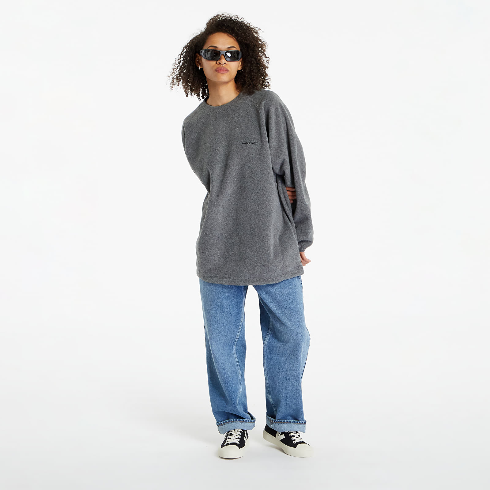 Hoodies and sweatshirts  Gramicci Polartec® Crew UNISEX Heather Grey