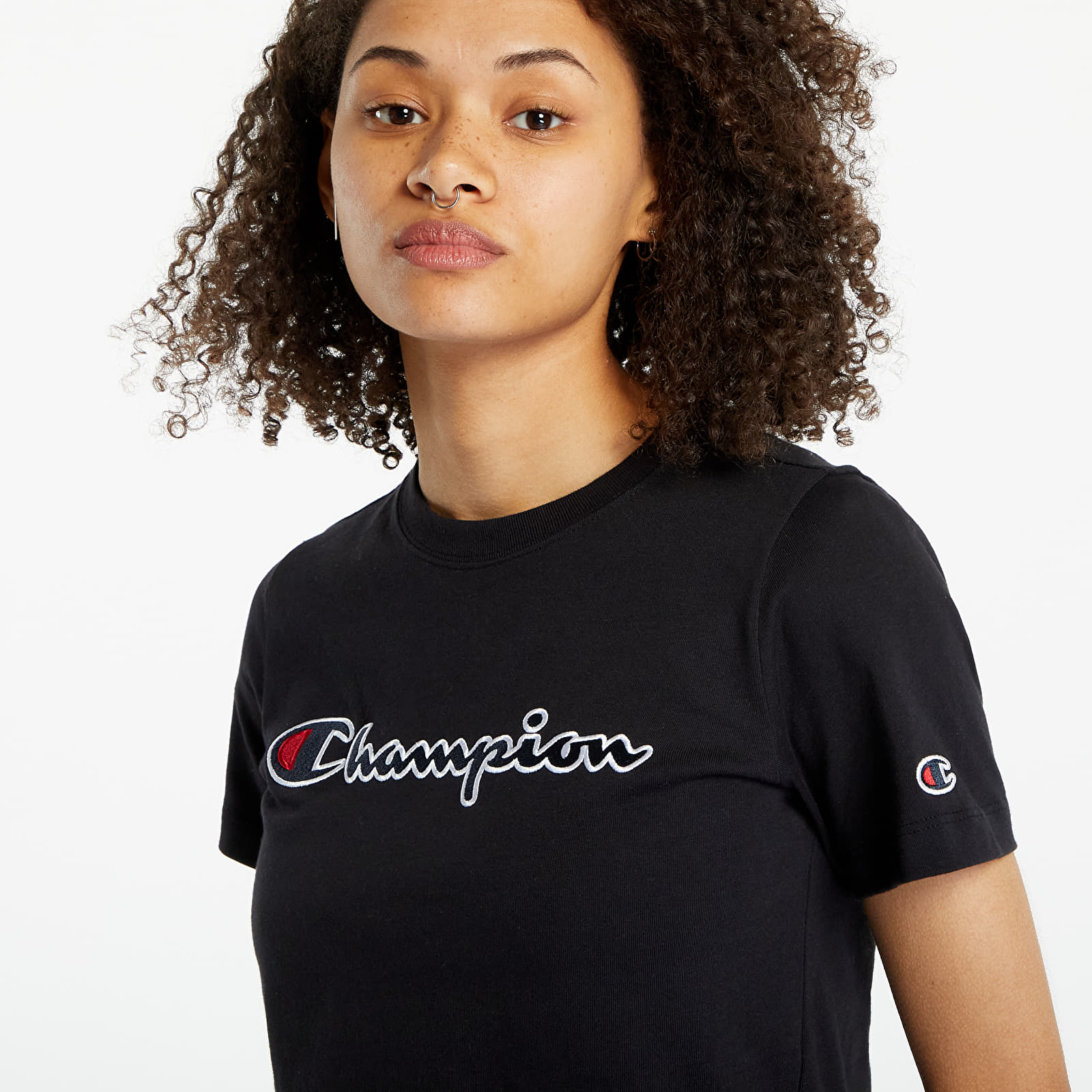 Champion logo tee womens deals