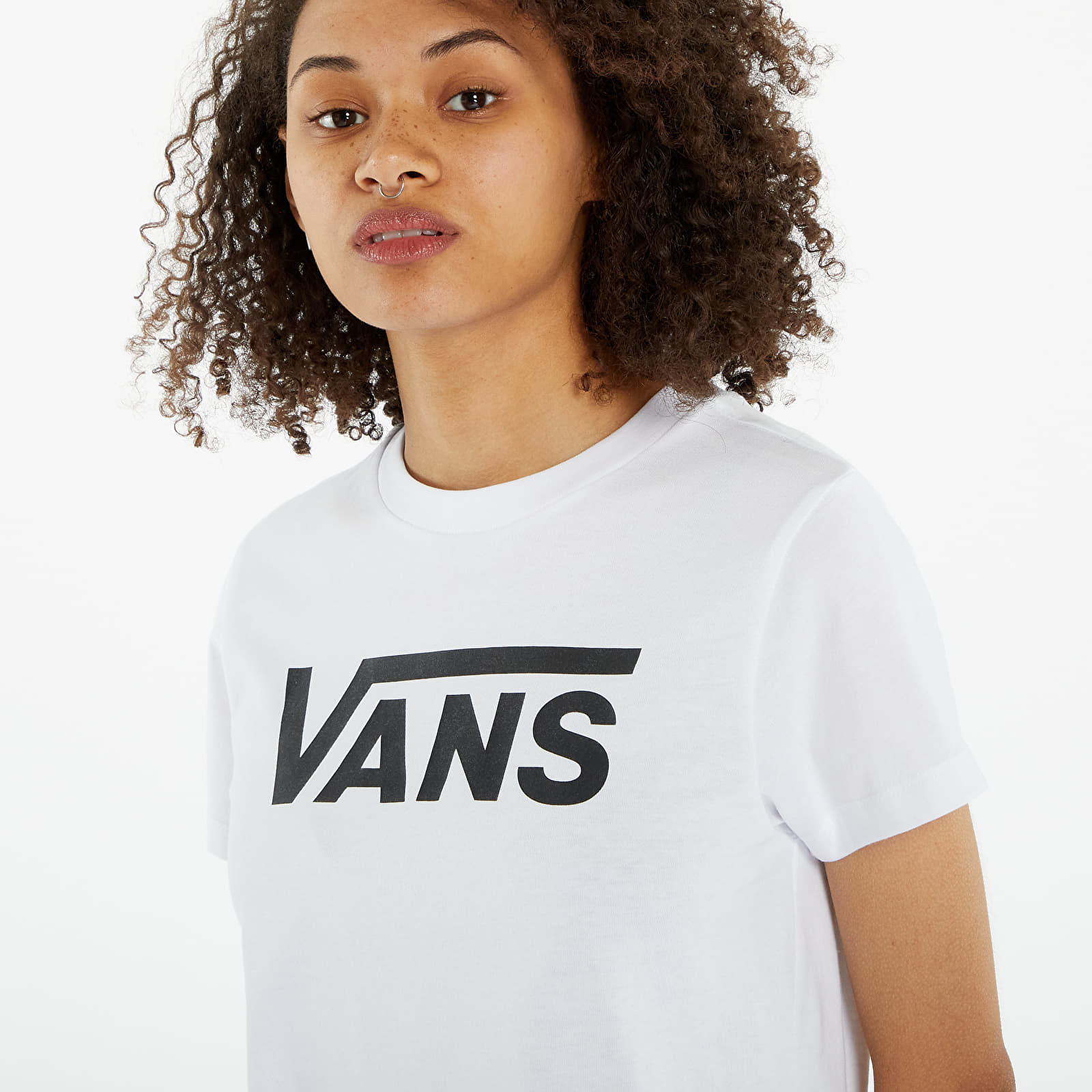 Tricouri  Vans Flying Crew Tee White
