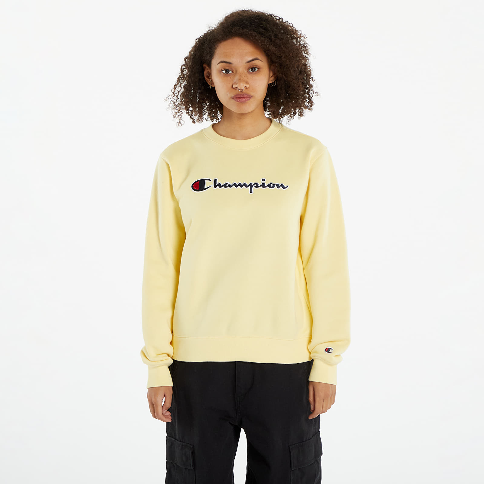 Champion white sales crew neck sweatshirt