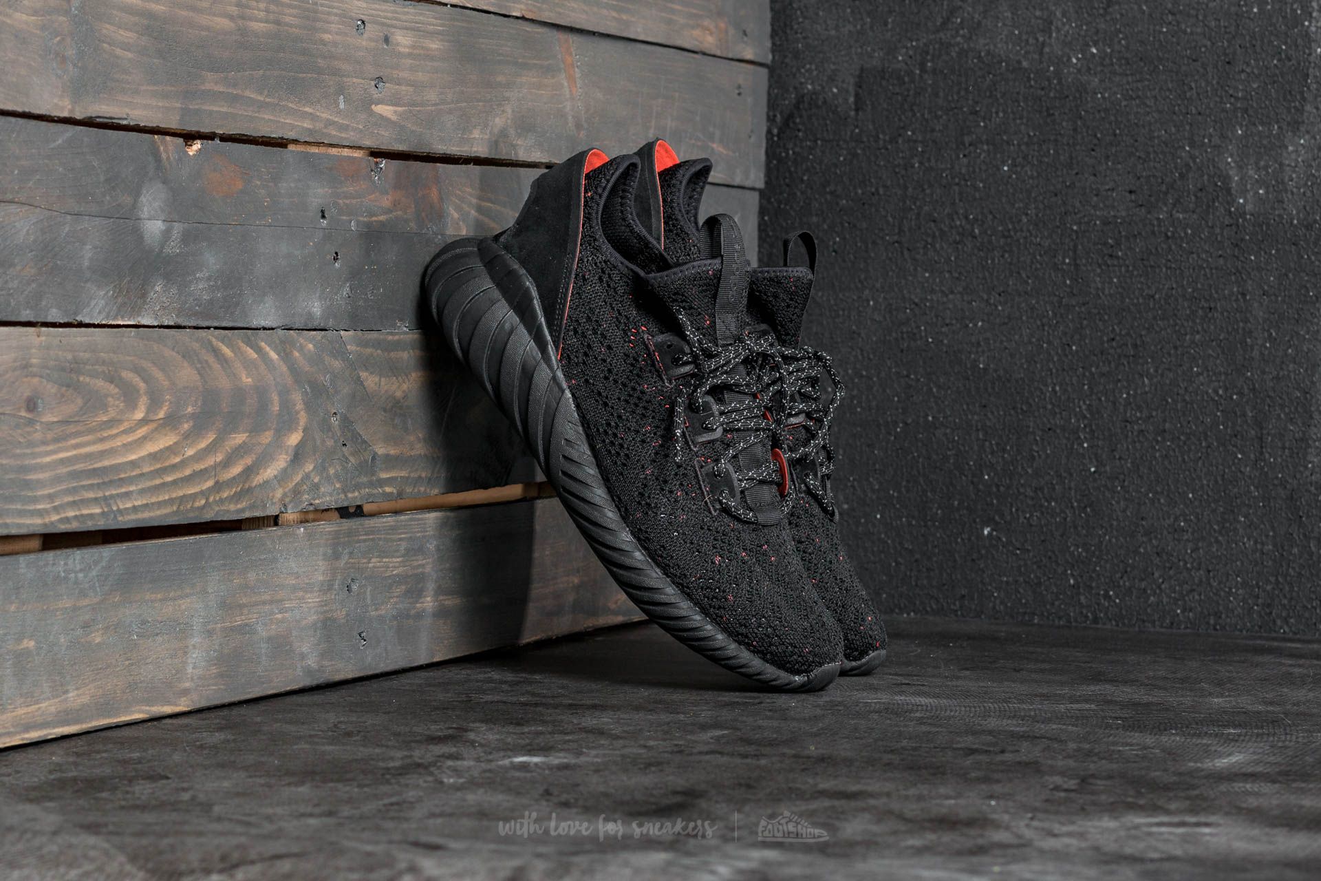 Pánské tenisky a boty adidas Tubular Doom Sock Primeknit Core Black/ Core Black/ Trace Olive