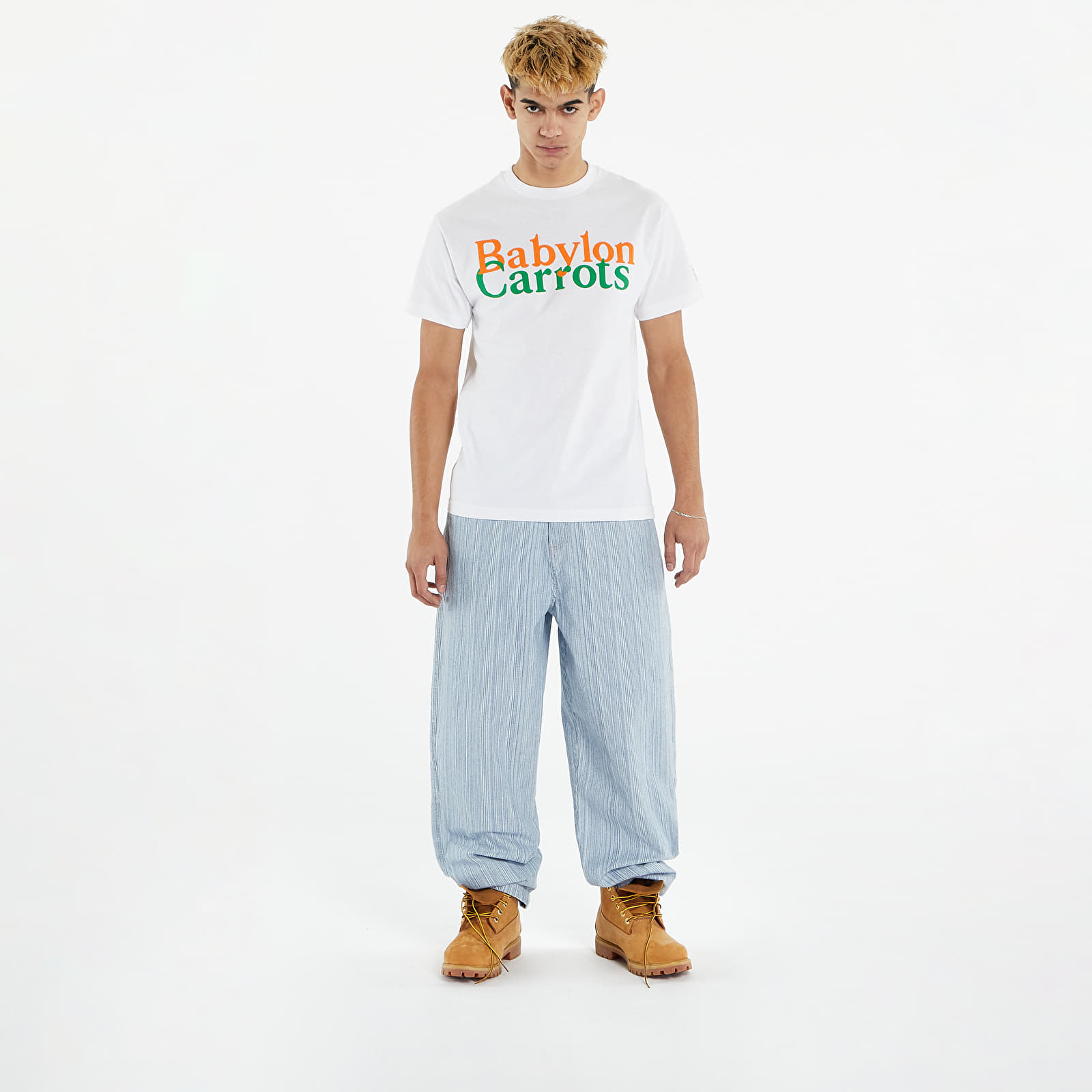 Tričká Carrots x Babylon Stacked Logo Tee White