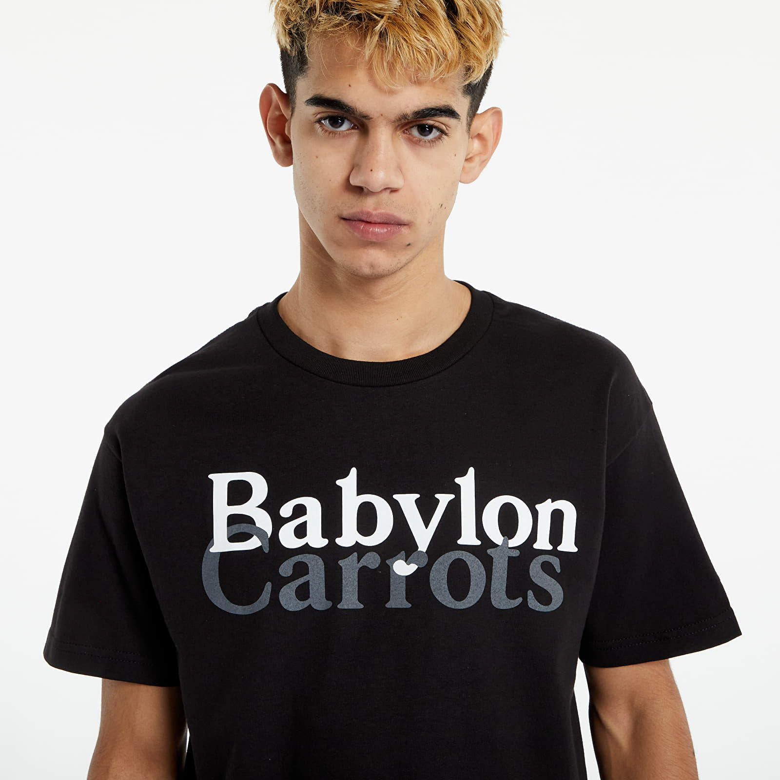 Tričká Carrots x Babylon Stacked Logo Tee Black