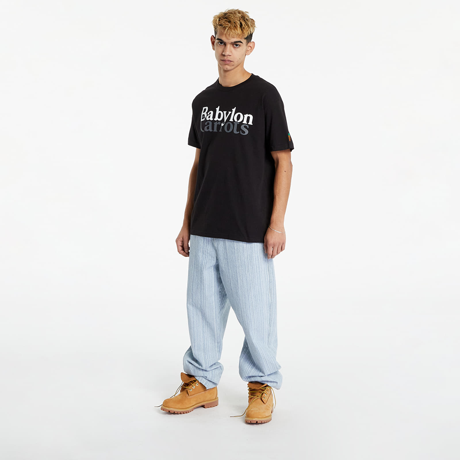 Tričká Carrots x Babylon Stacked Logo Tee Black