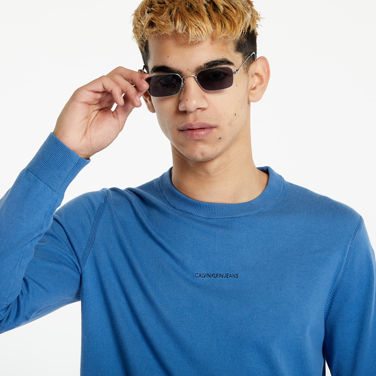 Mikiny a svetre Calvin Klein Jeans Essential Crew Neck Sweater Antique Blue