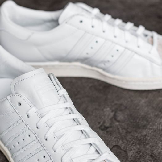 Adidas originals superstar 80s all white trainers store
