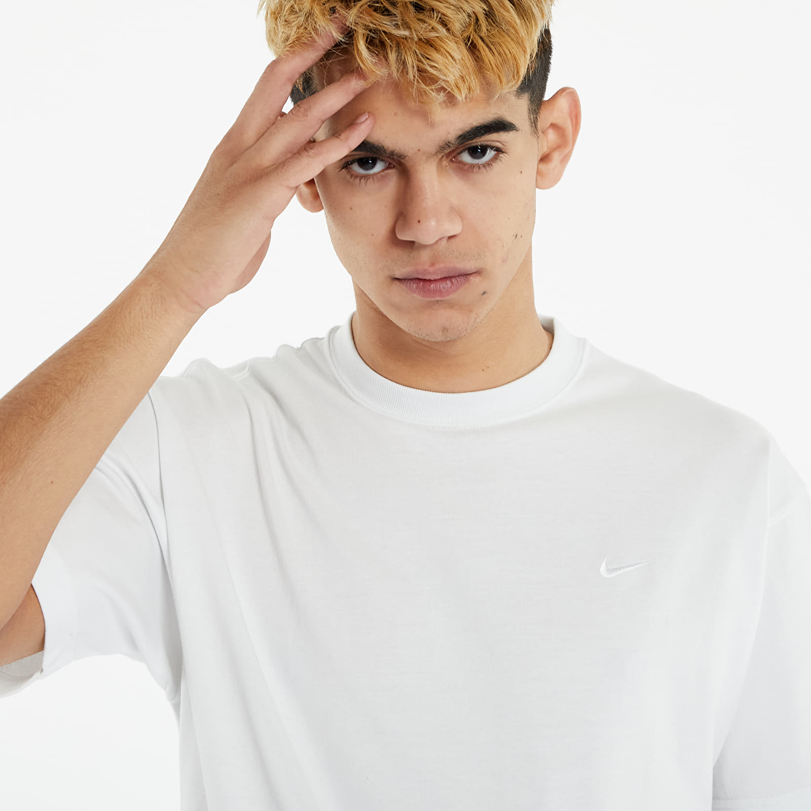 Camisetas NikeLab Men's NRG Solo Swoosh SS Tee Summit White/ White