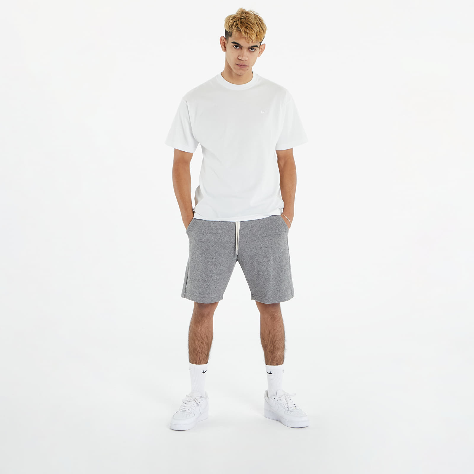 Camisetas NikeLab Men's NRG Solo Swoosh SS Tee Summit White/ White