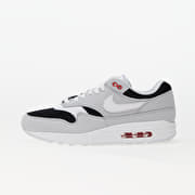 Nike air max 1 premium black white leather mens trainers store