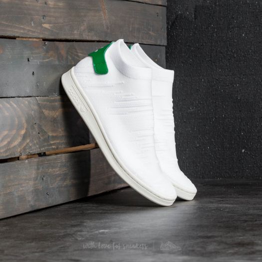 Women's shoes adidas Stan Smith Sock Primeknit W Ftw White/ Ftw White/  Green | Footshop