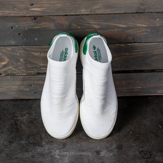 Women s shoes adidas Stan Smith Sock Primeknit W Ftw White Ftw White Green Footshop