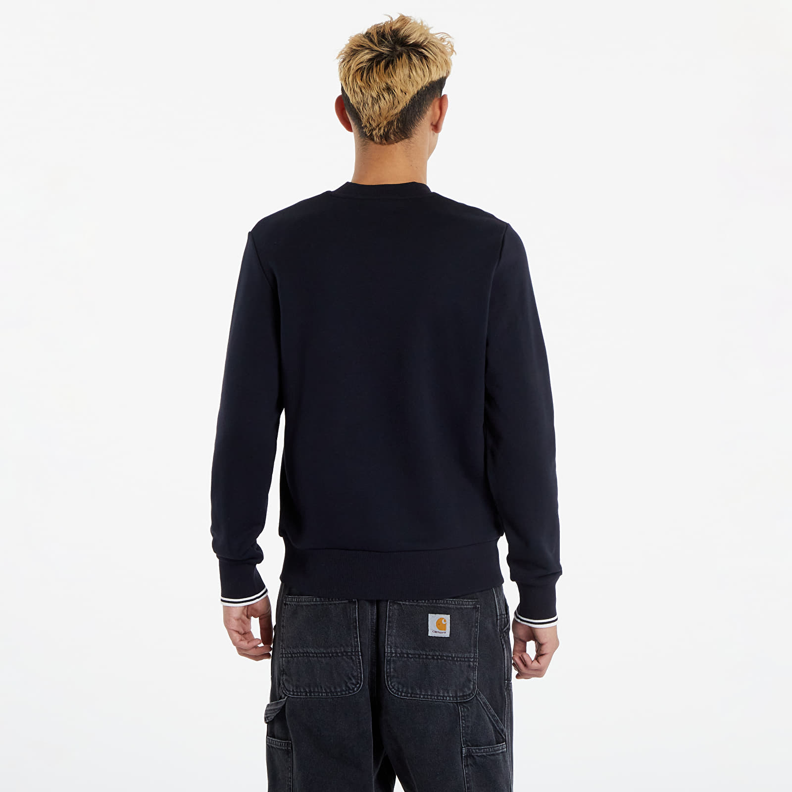 Hupparit ja collegepaidat FRED PERRY Crewneck Sweatshirt Navy