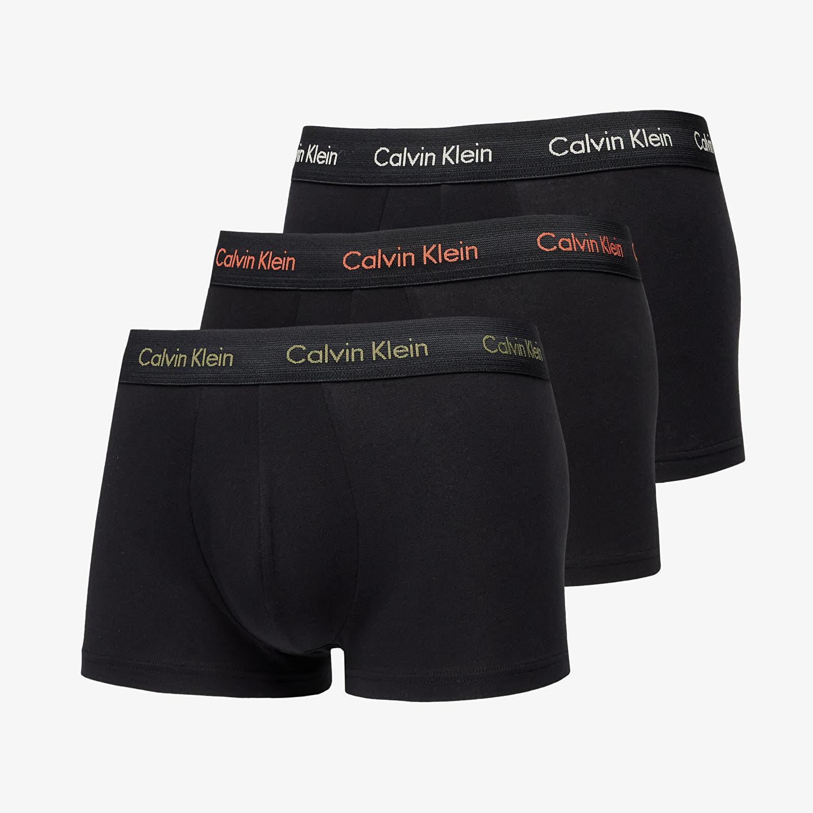 Levně Calvin Klein Cotton Stretch Low Rise Trunk 3-Pack Black