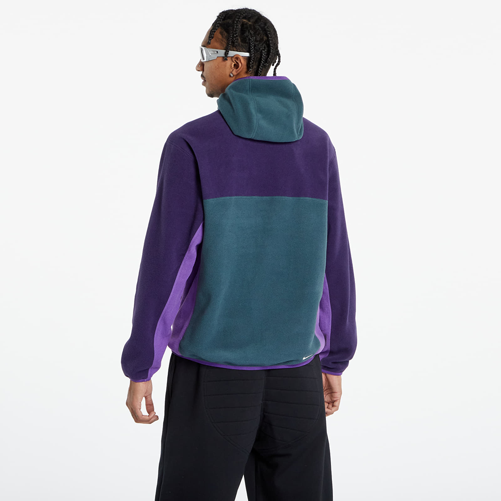 Mikiny Nike ACG "Wolf Tree" Men's Pullover Hoodie Deep Jungle/ Purple Ink/ Summit White