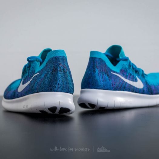 Nike free rn hotsell flyknit 2017 blue lagoon