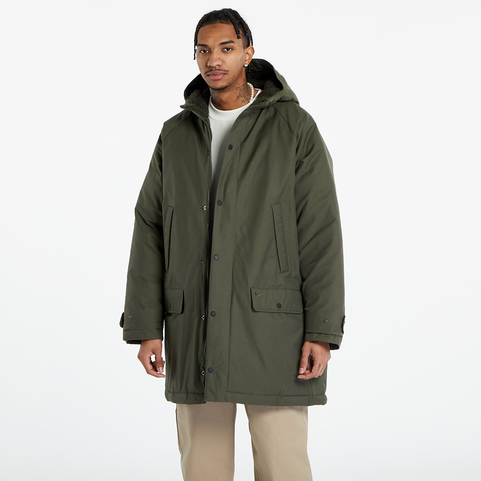 Levně Nike Life Men's Insulated Parka Cargo Khaki/ Cargo Khaki