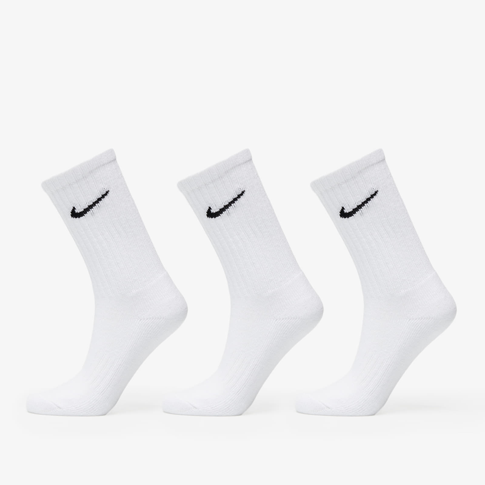 Nike Cushioned Training Crew Socks 3-Pack White XL