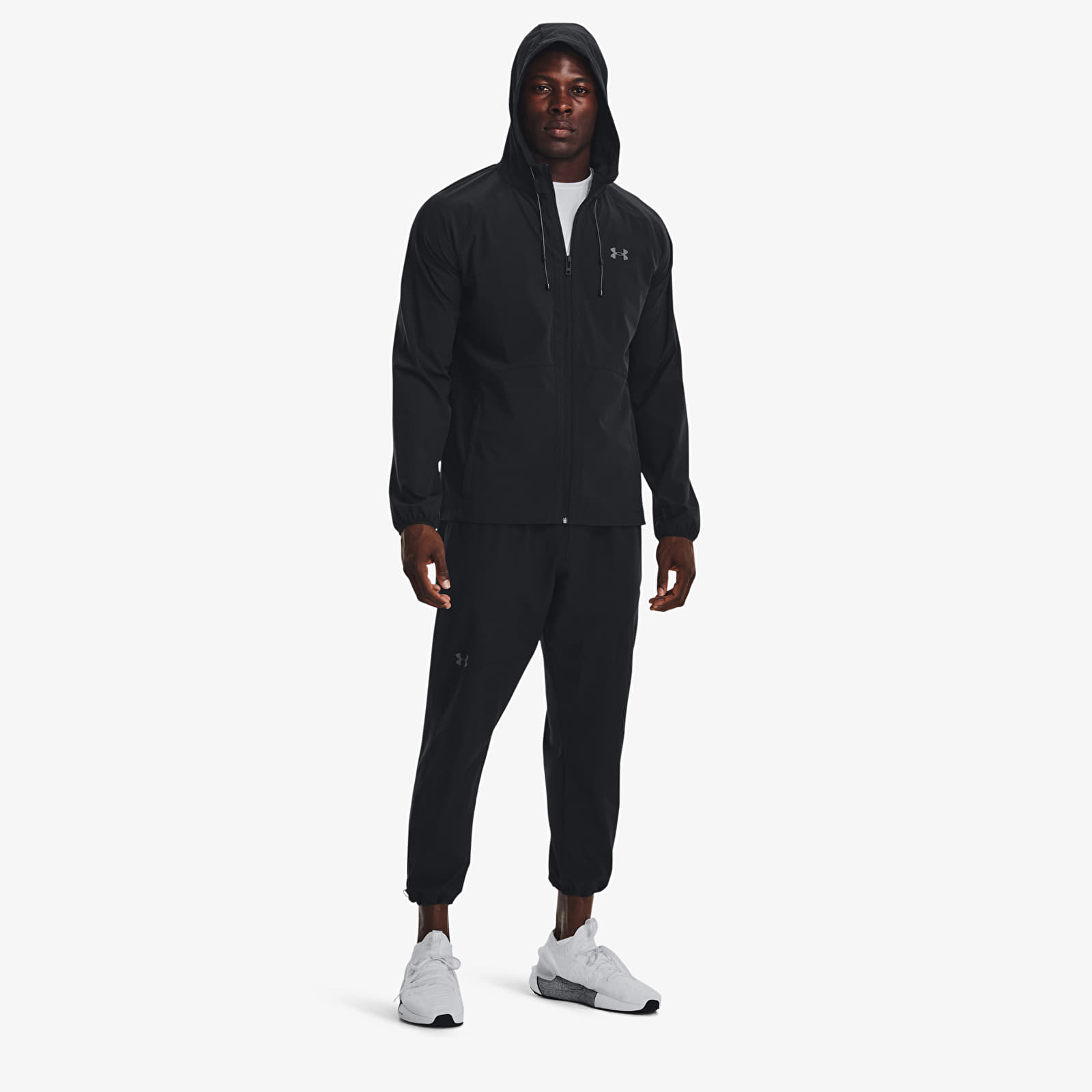 Dzsekik Under Armour Stretch Woven Windbreaker Black