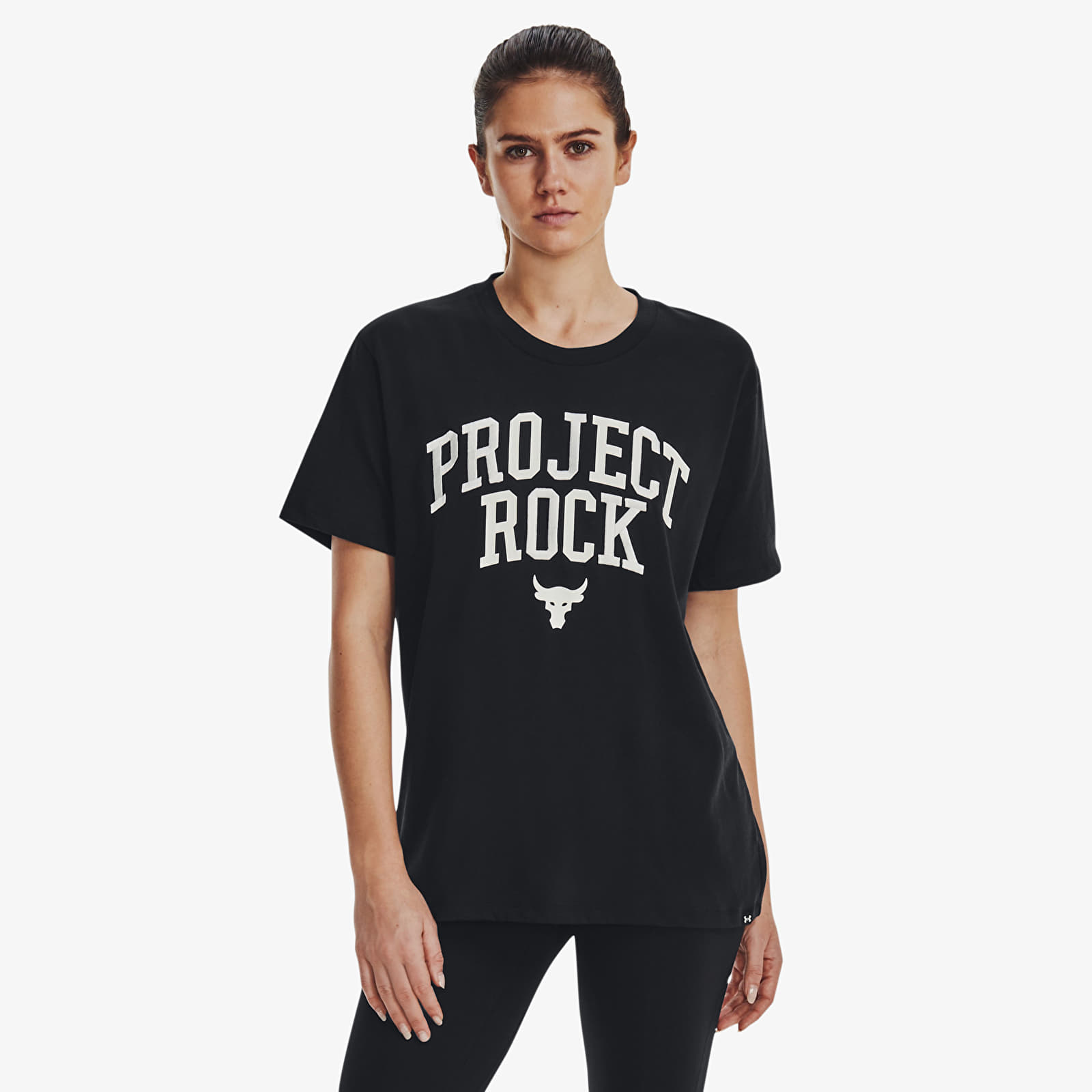 T-shirts Under Armour Project Rock Heavyweight Campus T-Shirt Black