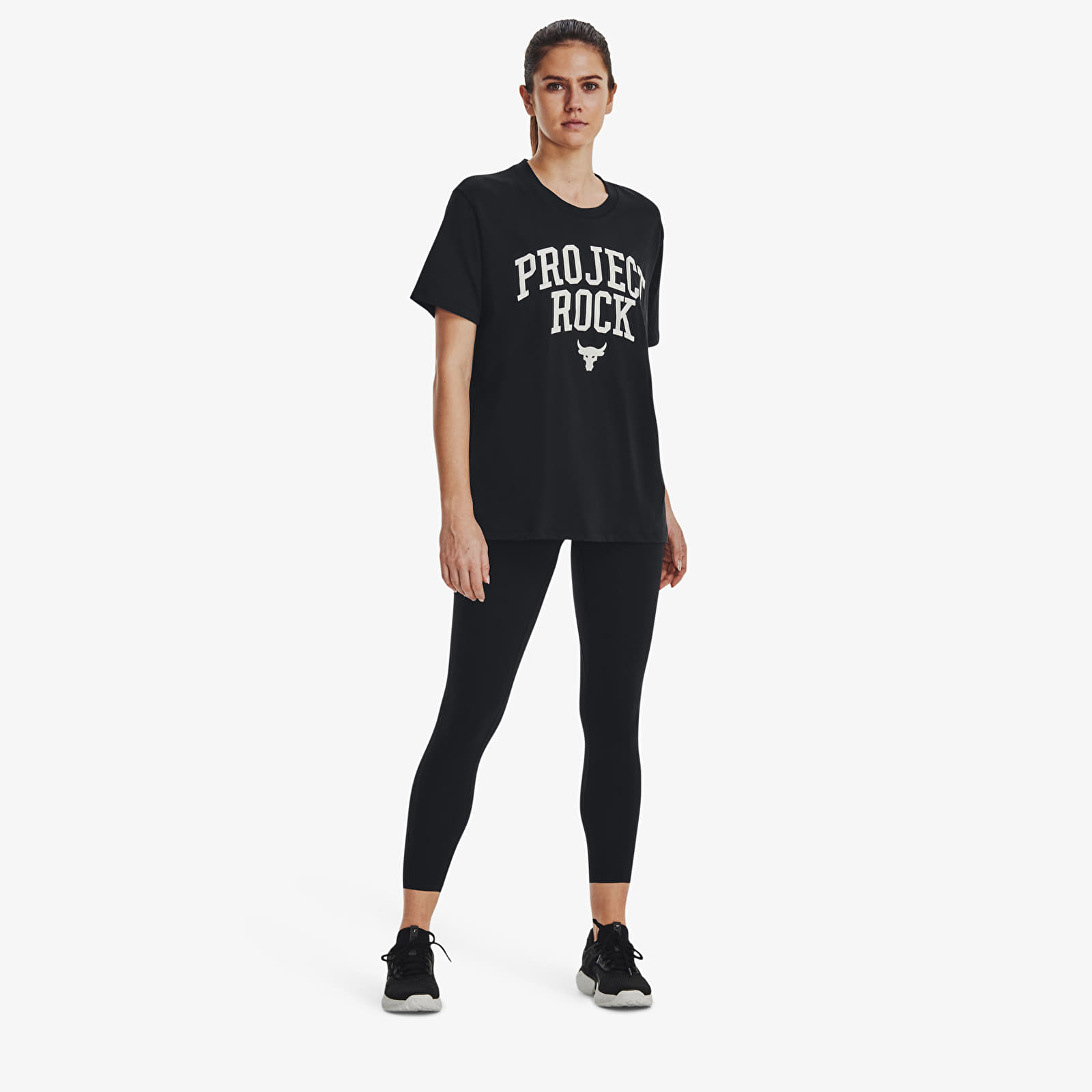 Футболки Under Armour Project Rock Heavyweight Campus T-Shirt Black