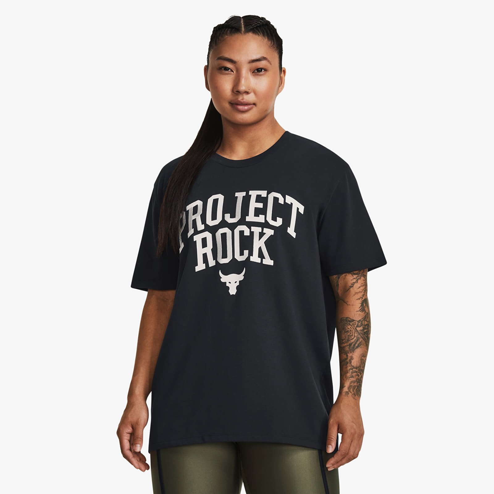 T-Shirts Under Armour Project Rock Heavyweight Campus T-Shirt Black