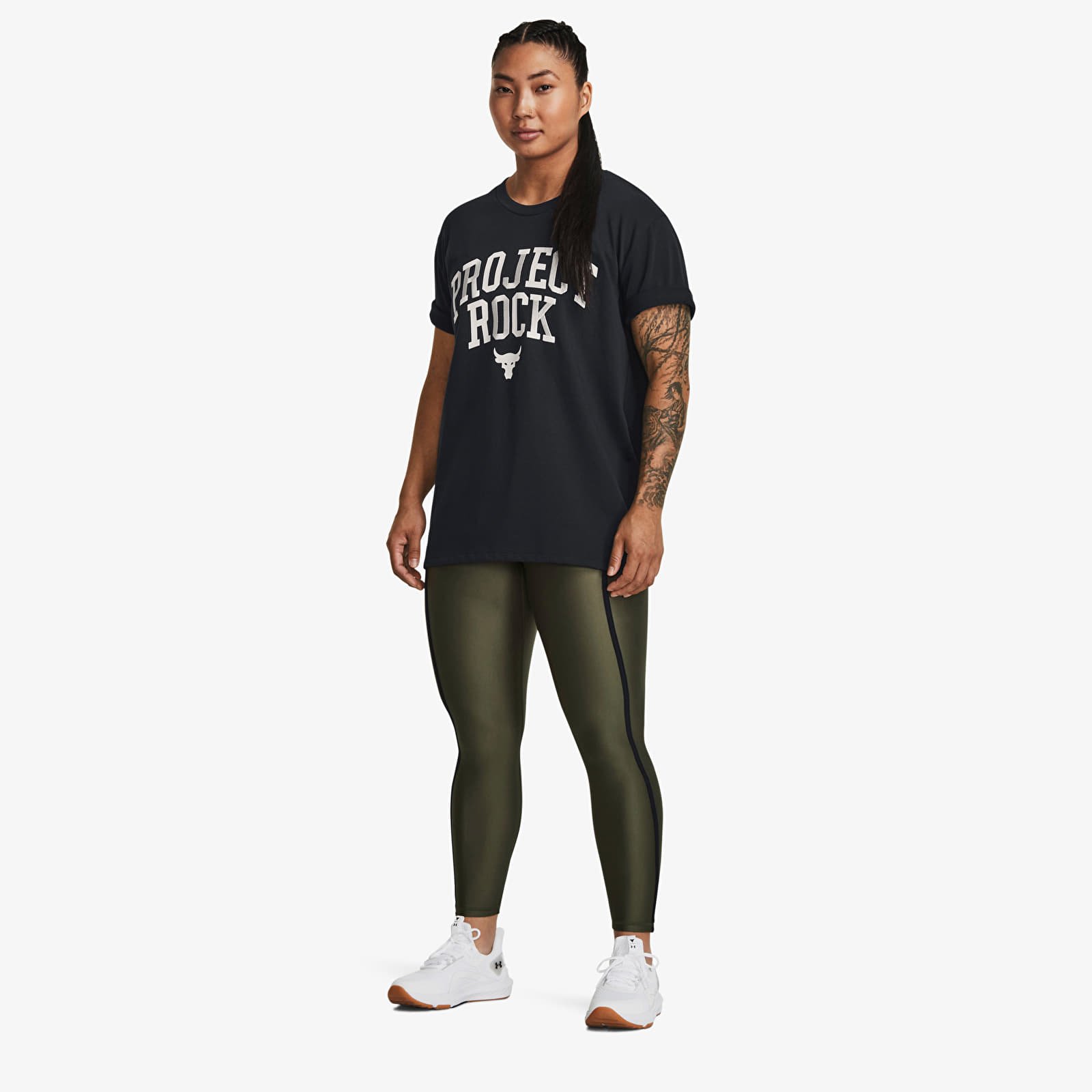T-Shirts Under Armour Project Rock Heavyweight Campus T-Shirt Black