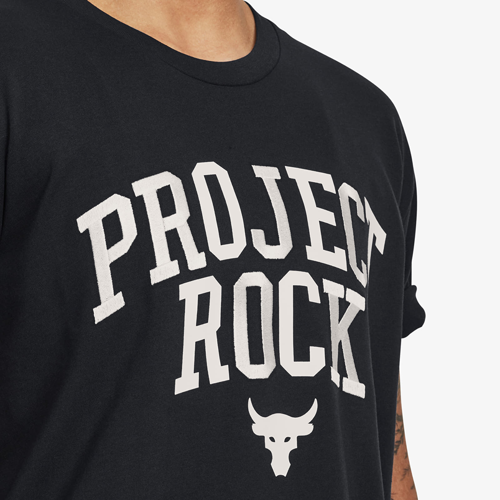 T-Shirts Under Armour Project Rock Heavyweight Campus T-Shirt Black
